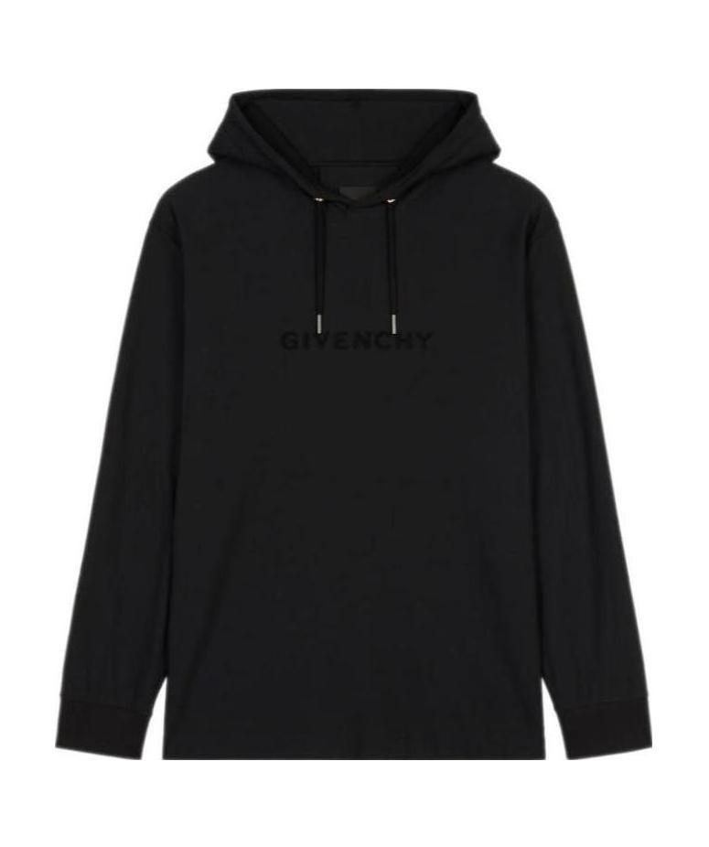 Givenchy 4g Oversize Cotton Hoodie In Black