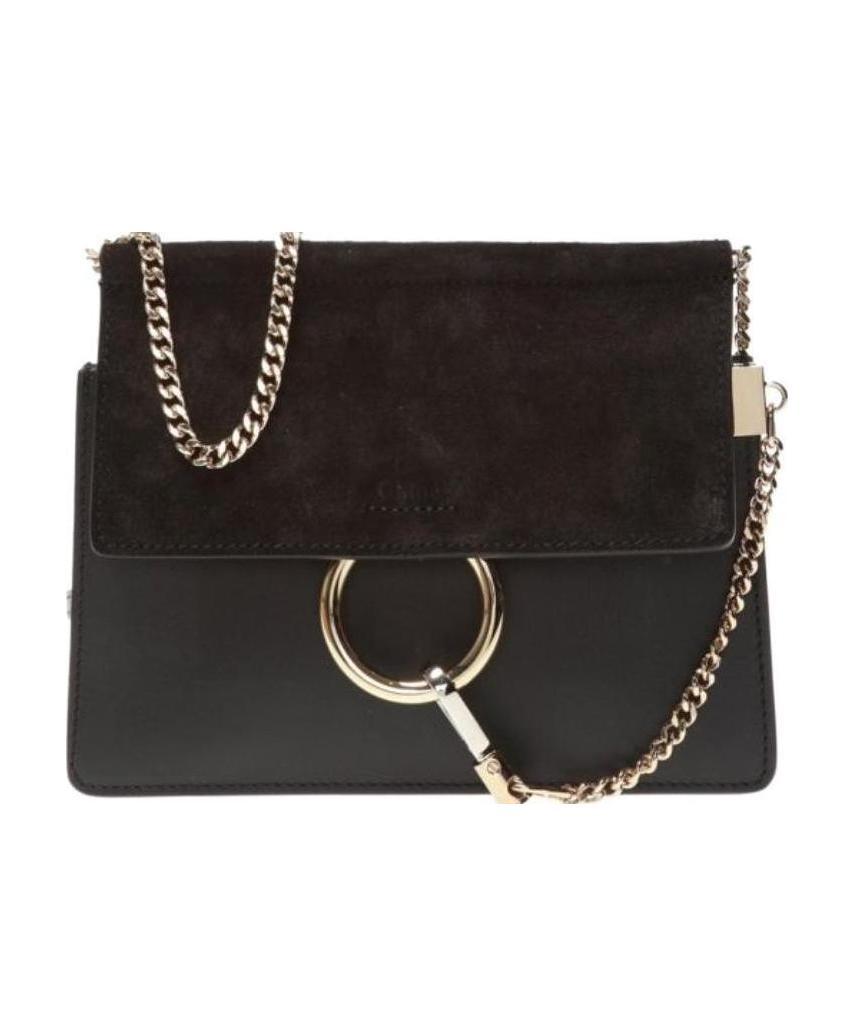 Chloé Mini Faye Chain Bag In Black