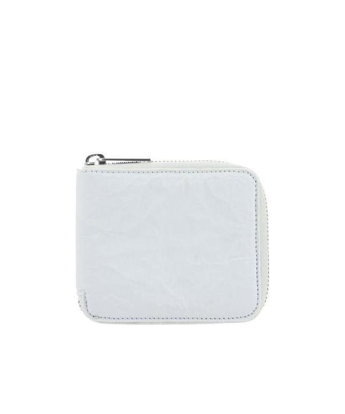 Maison Margiela Crease-effect Wallet In White