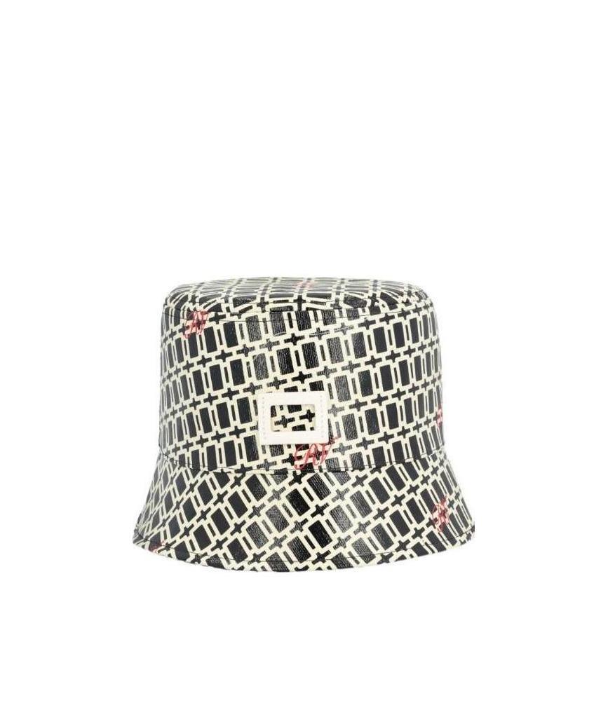 Roger Vivier Monogram Bucket Hat In Black