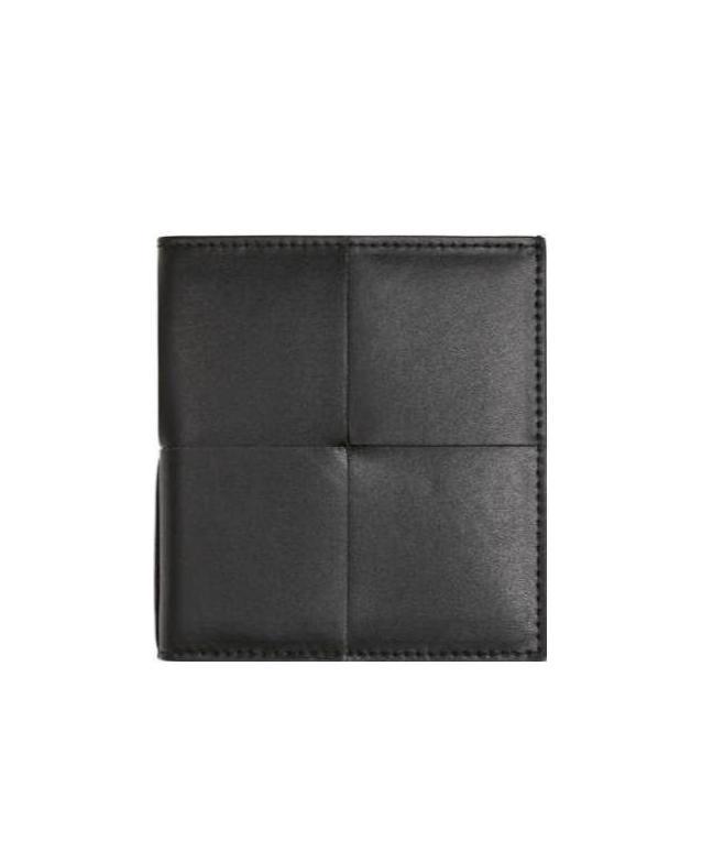 Shop Bottega Veneta Logo Wallet In Black