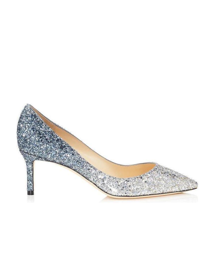 Jimmy Choo Romy 60 Glitter Pumps In Nude
