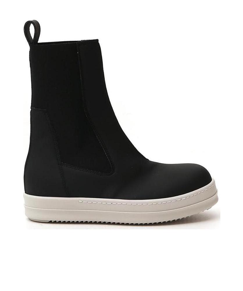 Rick Owens Drkshdw Splicing Design Boots In Black