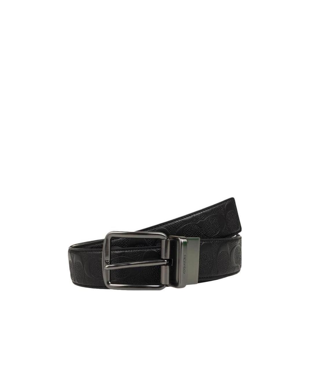 Coach Logo Belt In Black