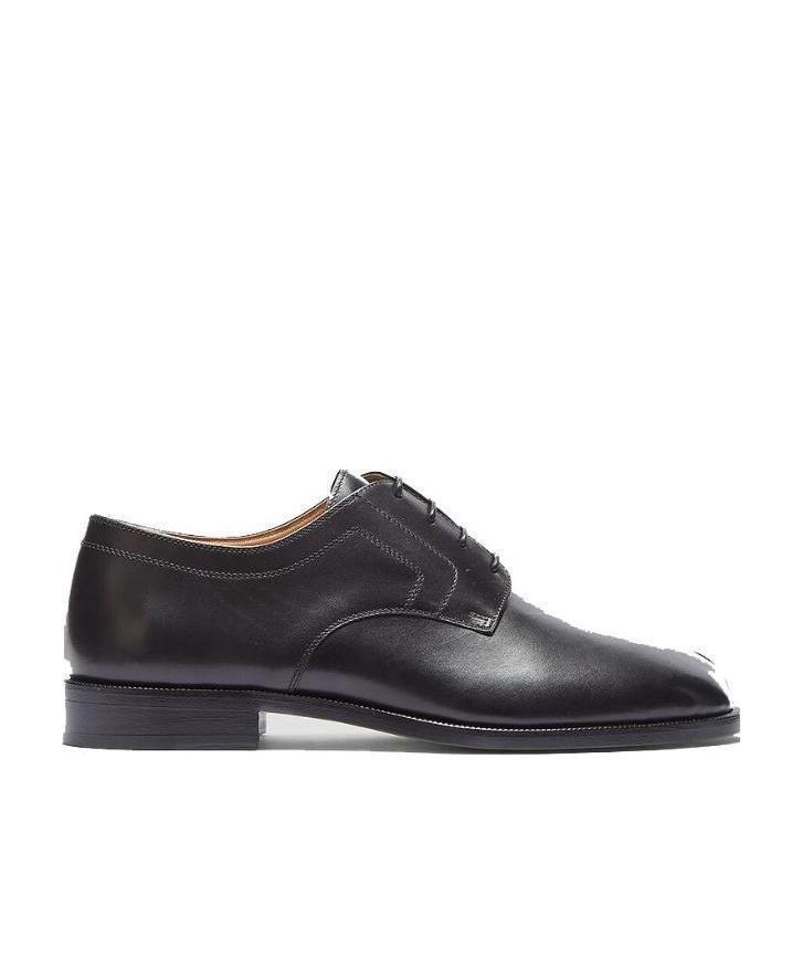 Maison Margiela Brown Tabi Lace-up Oxfords In Black