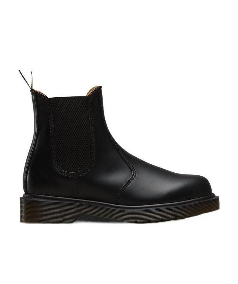 Shop Dr. Martens' Chunky Leather Boots In Black