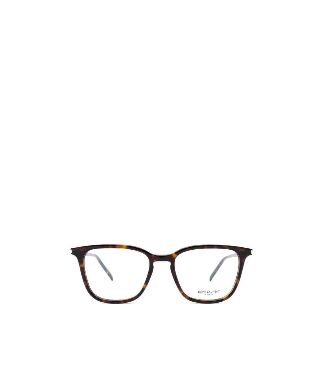 Saint Laurent Tortoise Shell Glasses In Black