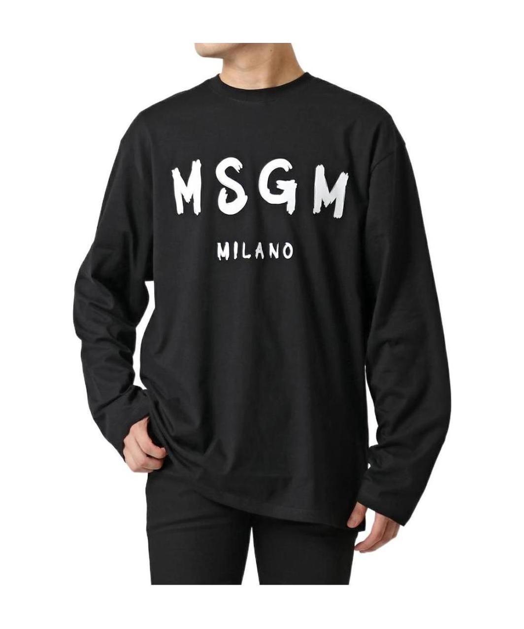 Msgm Cotton T-shirt In Black