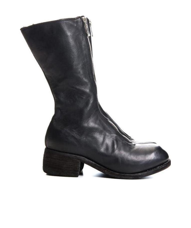 Guidi Pl9 Front Zipper Boots In Black