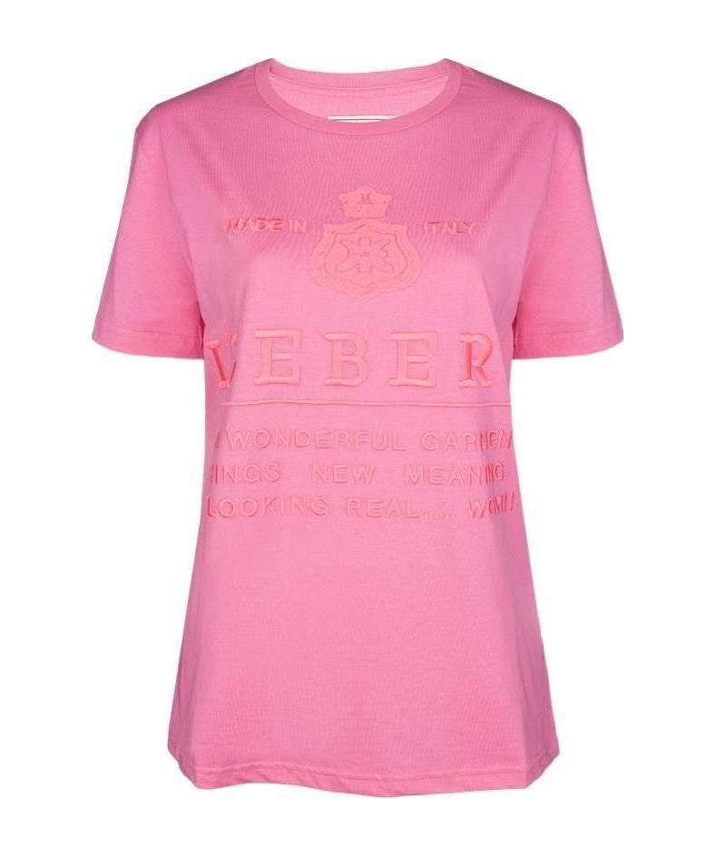 Iceberg Round-necked Logo T-shirt In Pink