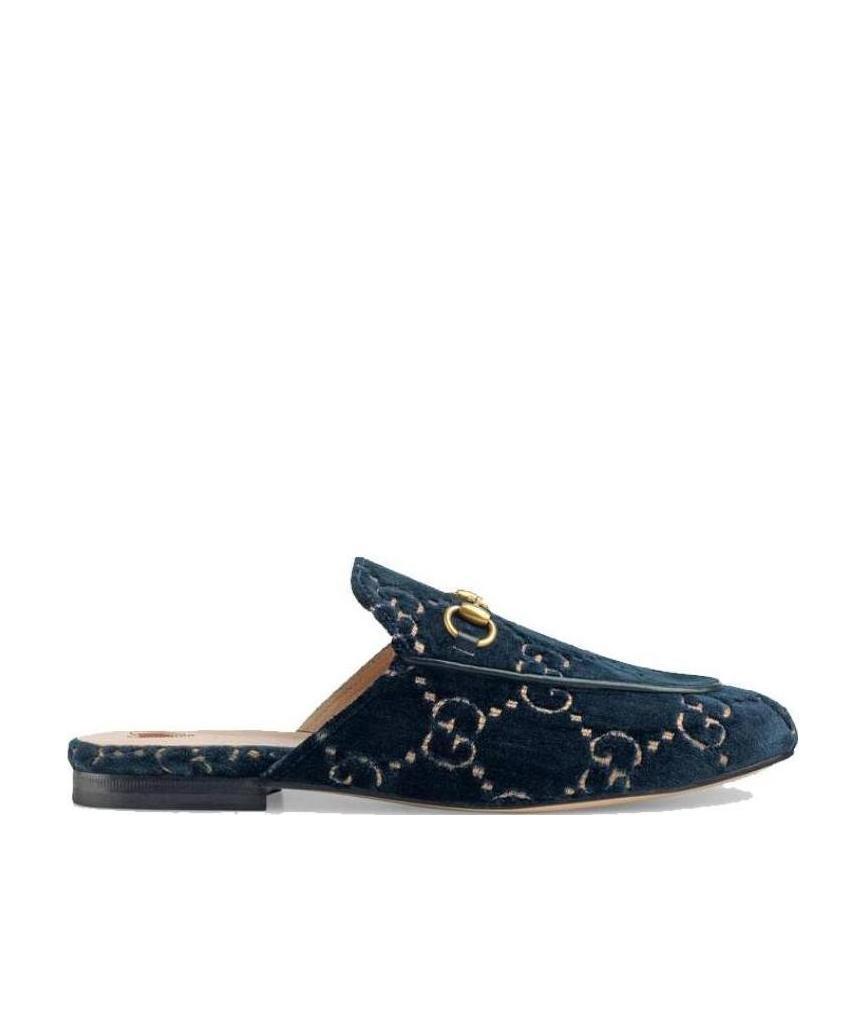 GUCCI PRINCETOWN GG VELVET SLIPPER