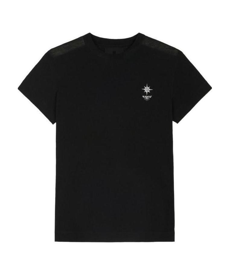 Givenchy Print Cotton T-shirt In Black