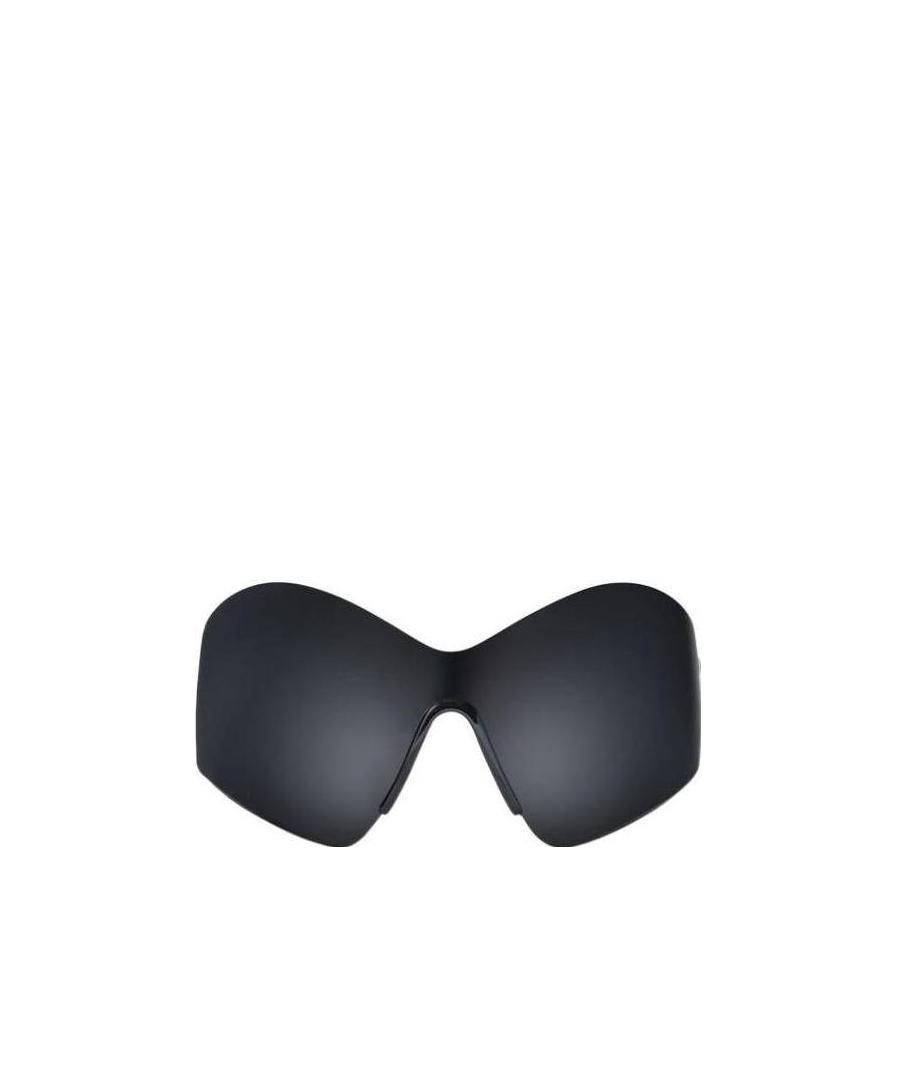 Balenciaga Mask Butterfly-frame Sunglasses In Black