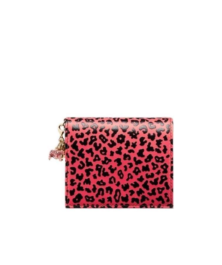 Shop Dior Mini Lady Wallet In Red