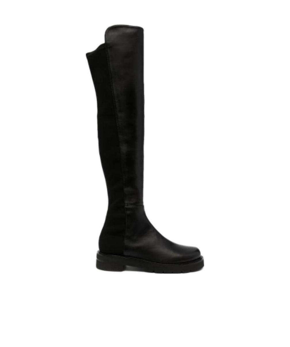 Stuart Weitzman Round-head Boots In Black