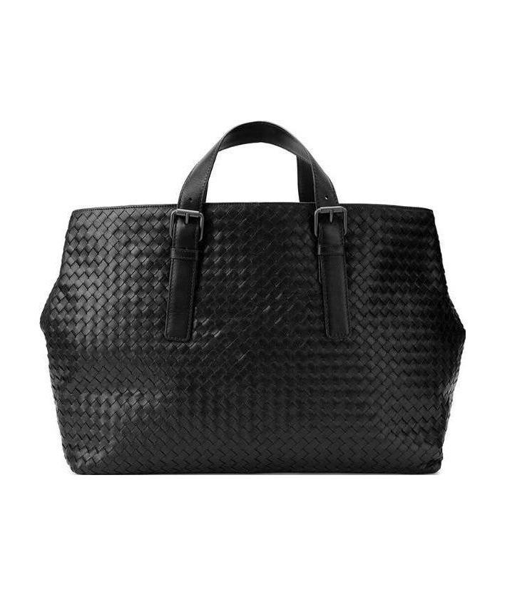 Bottega Veneta Knitted Handbag In Black