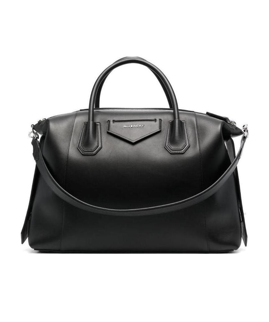 Shop Givenchy Logo-plaque Tote Bag In Black