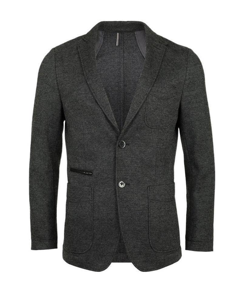 Hugo Boss Buckle Suit Jacket In Black