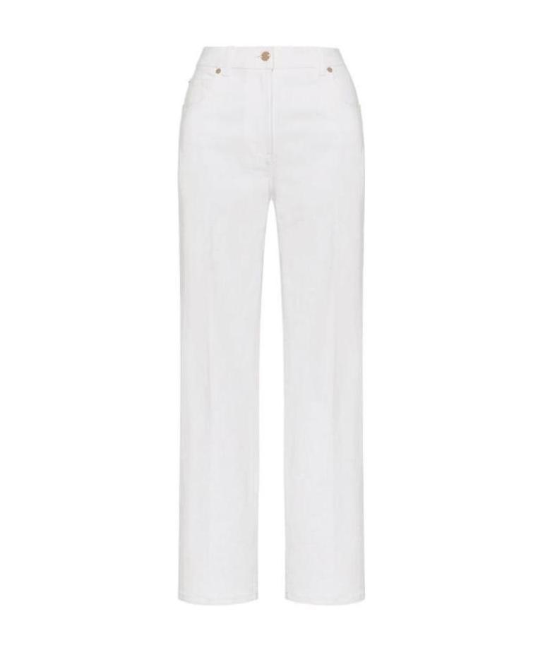 Valentino Vgold Flared Jeans In White