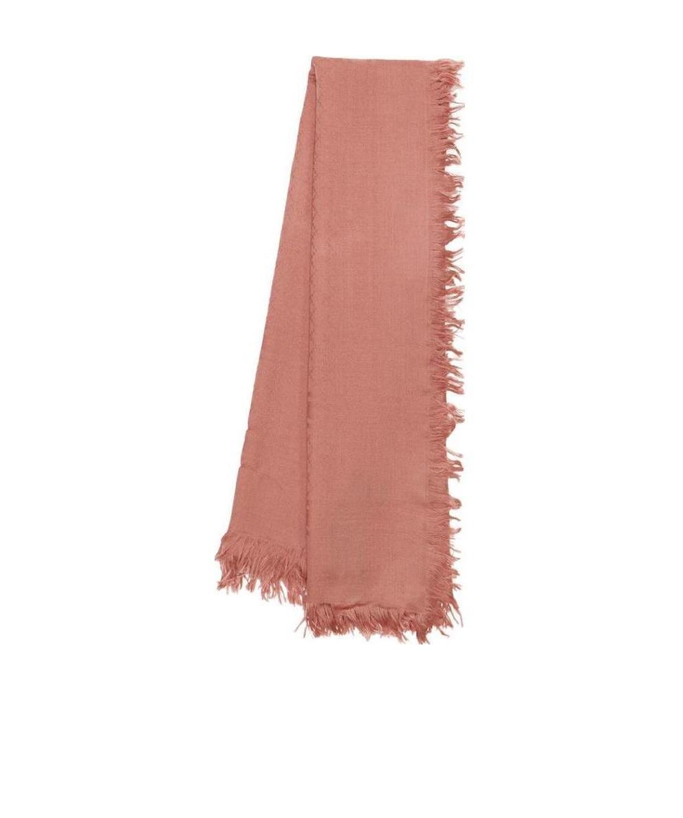 Gucci Logo Jacquard Scarf In Pink