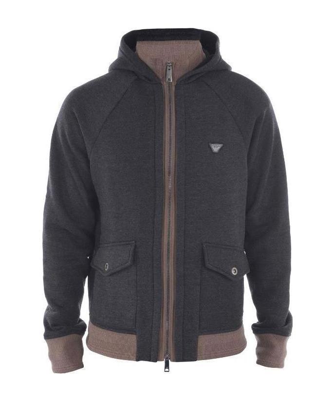 ARMANI JEANS LOGO DETAILS SPORTS LEISURE JACKET