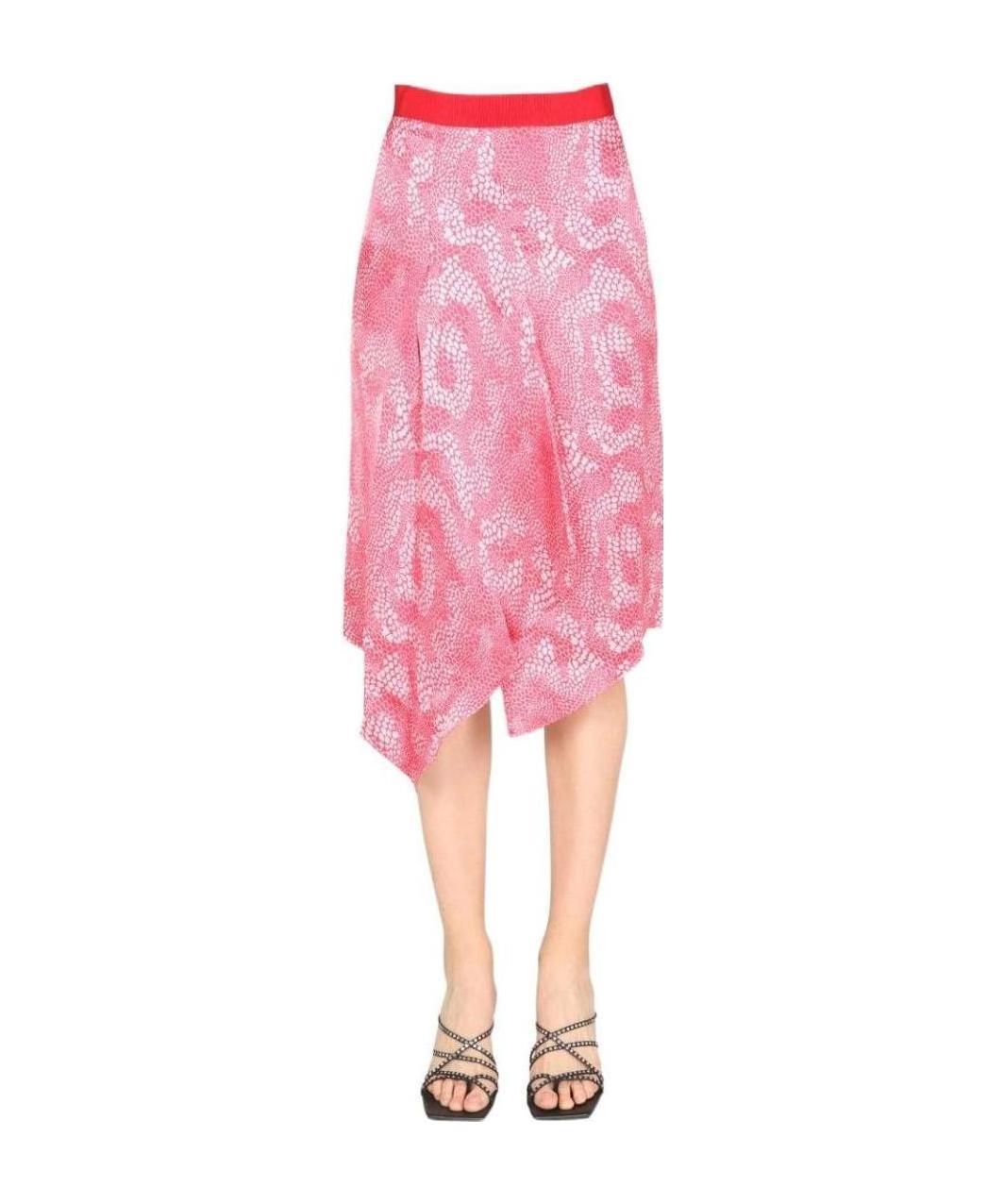 Isabel Marant Asymmetrical Elastic Waist Mini Skirt In Pink