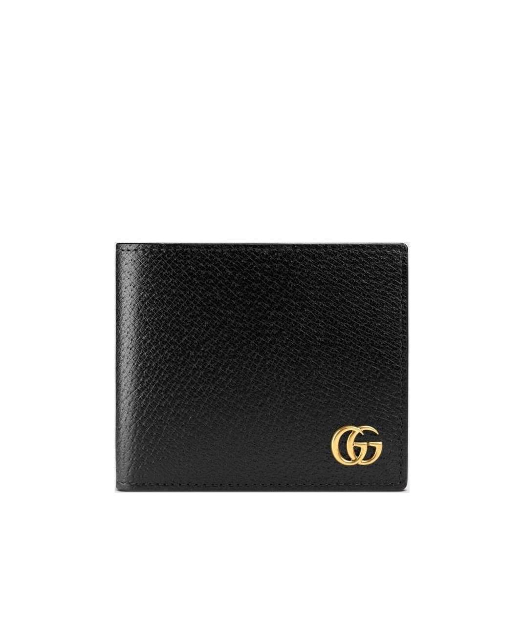 Shop Gucci Gg Marmont Leather Coin Wallet In Black