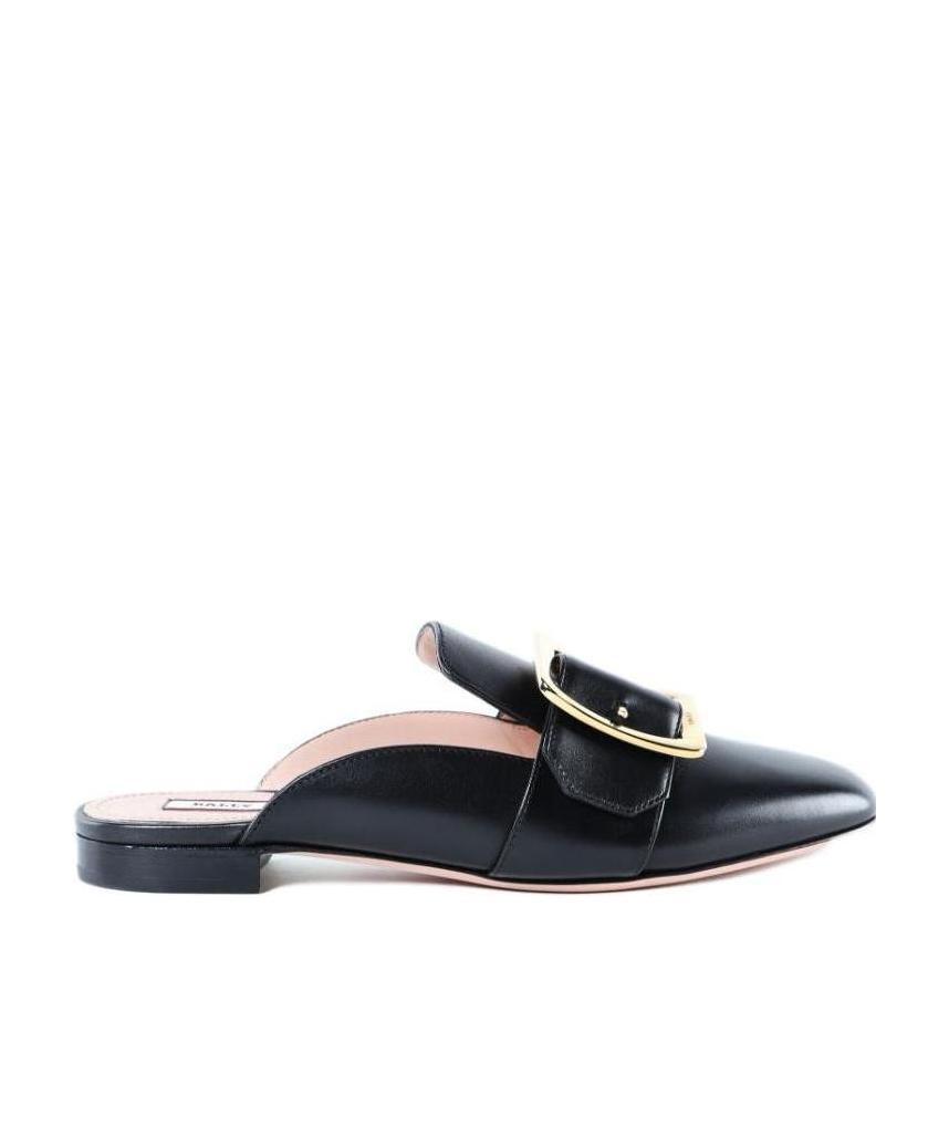 Bally Janesse Heel Muller Shoes In Black