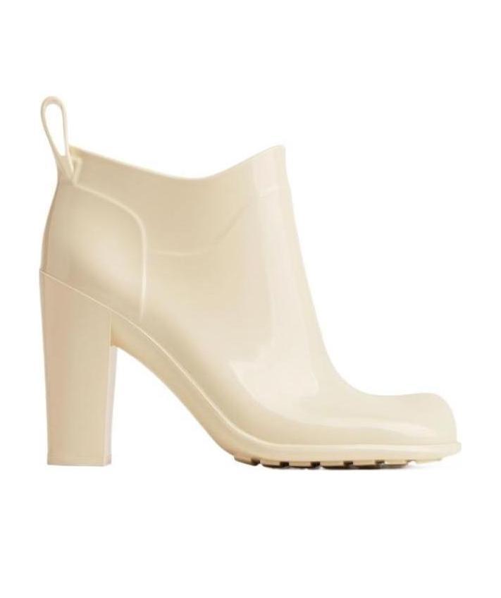 Bottega Veneta Storm 110mm Ankle Boots In White