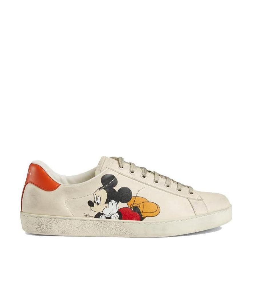 GUCCI X DISNEY MICKEY MOUSE ACE LOW-TOP SNEAKERS