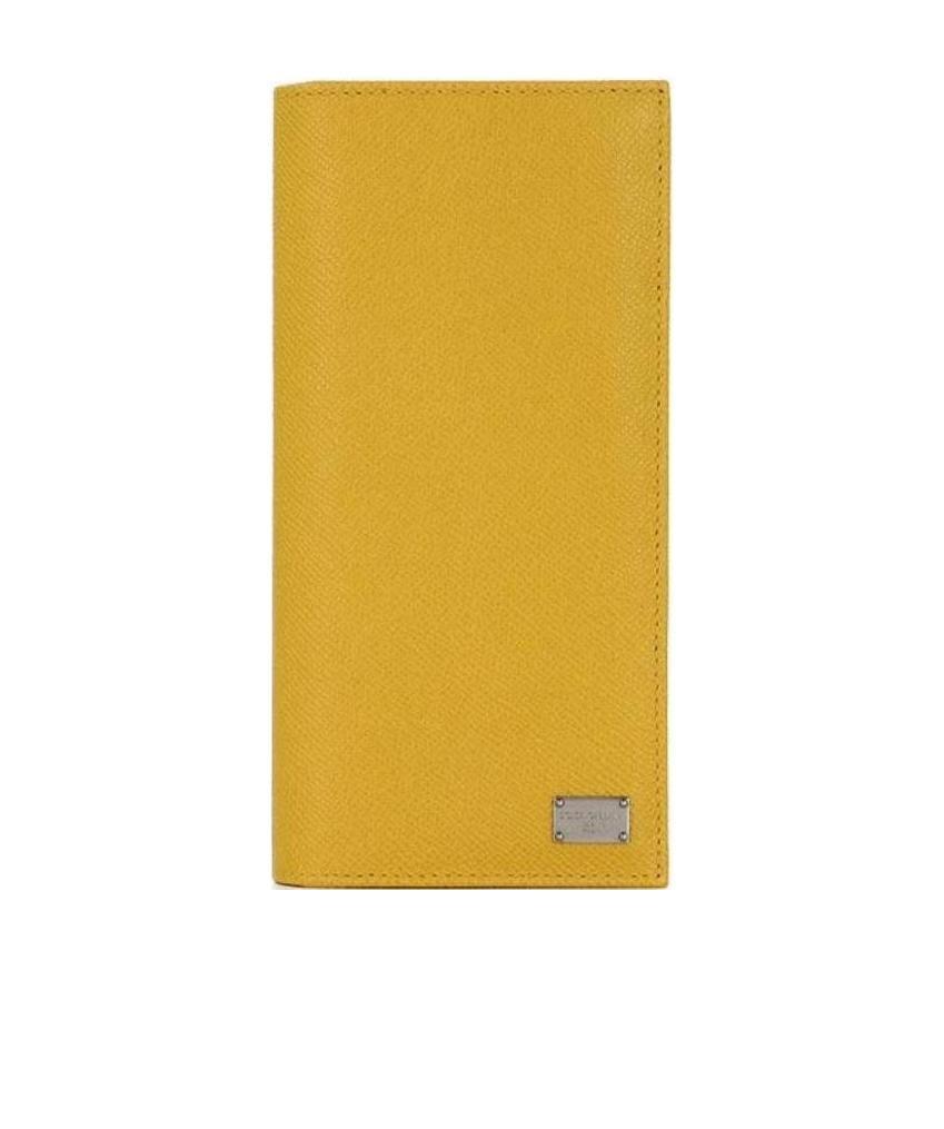 Dolce & Gabbana Logo Details Wallet In Yellow
