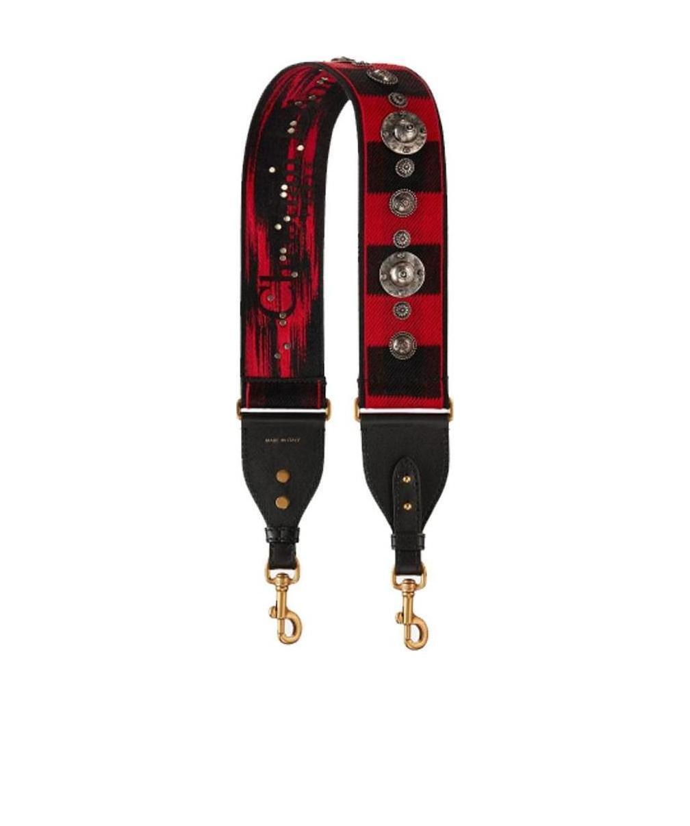 Dior Embroidered Shoulder Straps In Black