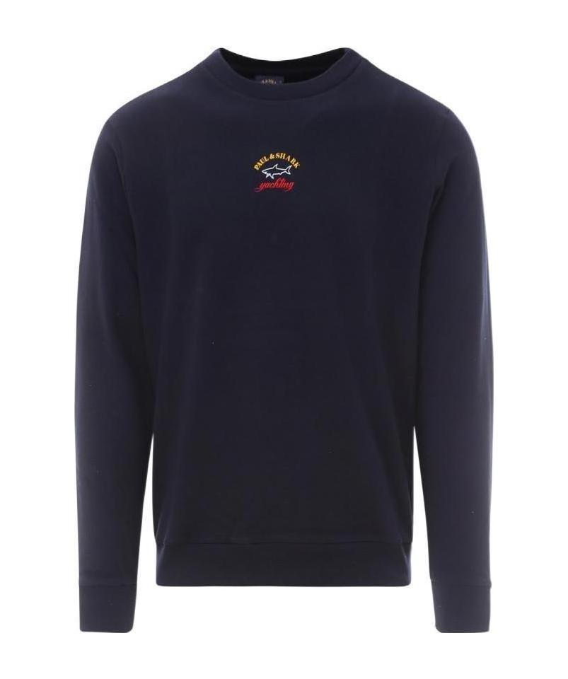 Paul & Shark Logo Print Sweatshirt In Black
