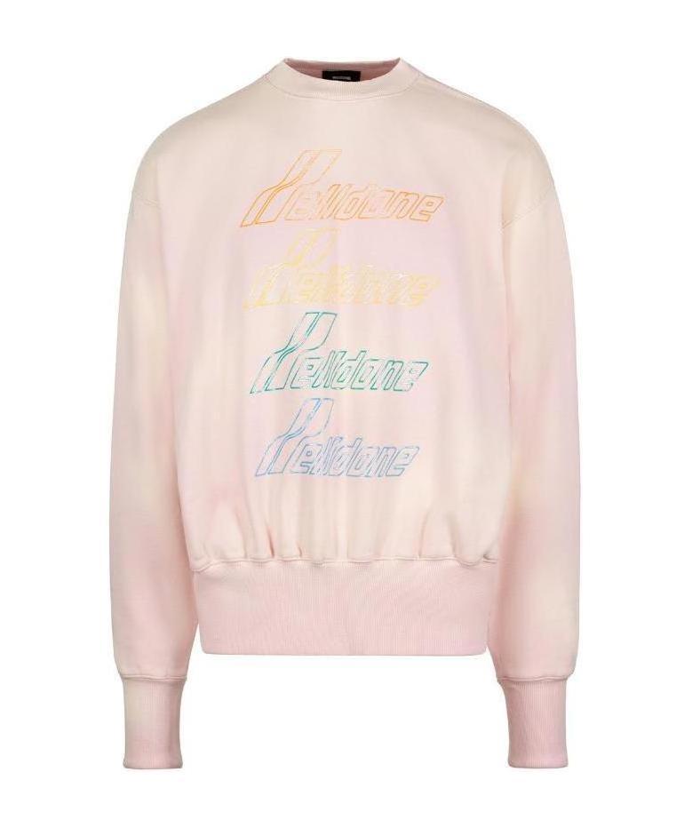 We11 Done Logo Sports Sweater In Pink
