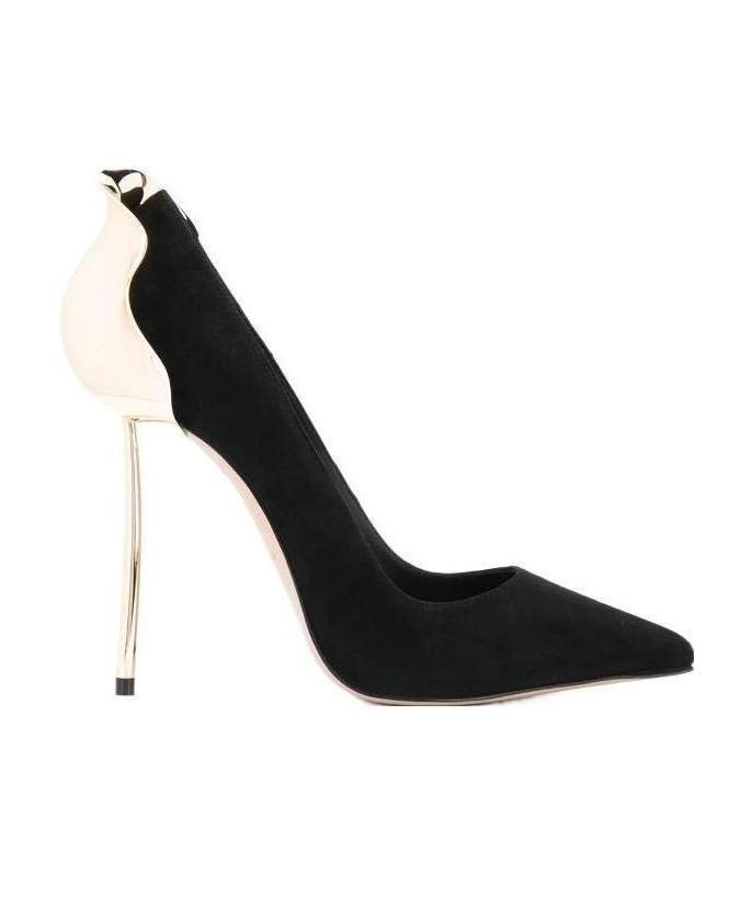 Le Silla Pointed Toe Stiletto Heels In Black