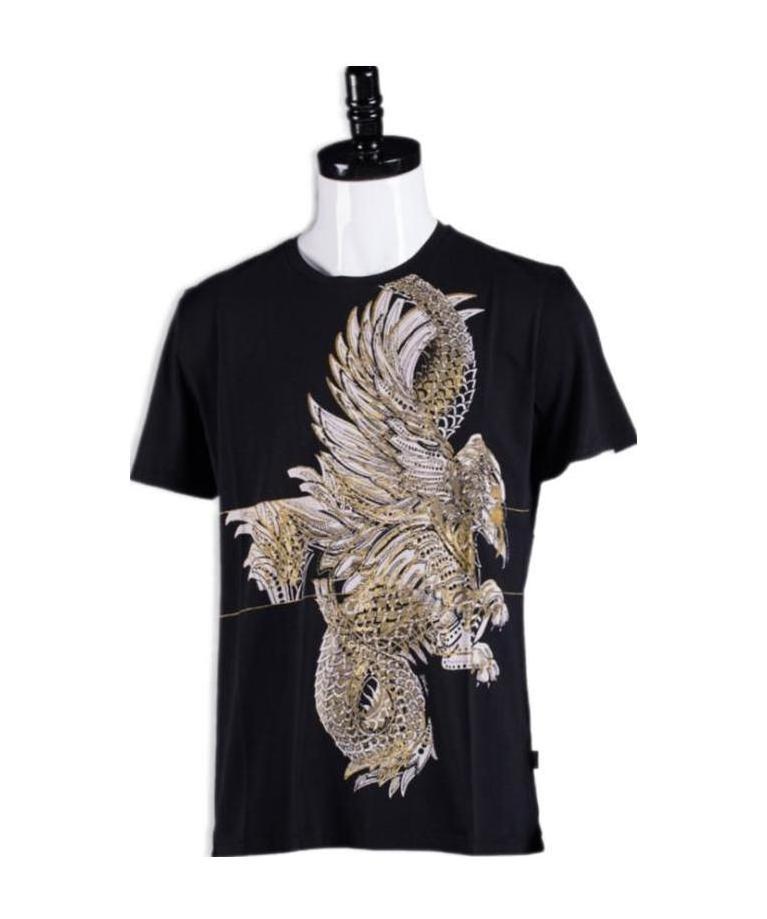 Just Cavalli Logo Printed T-shirt In Black