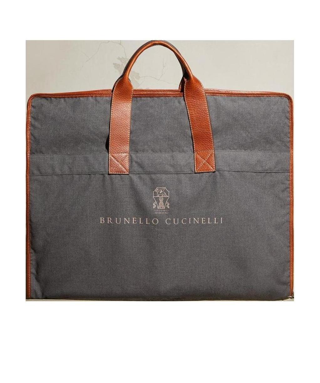 Brunello Cucinelli Bi-fold Suit Carry Bag In Black