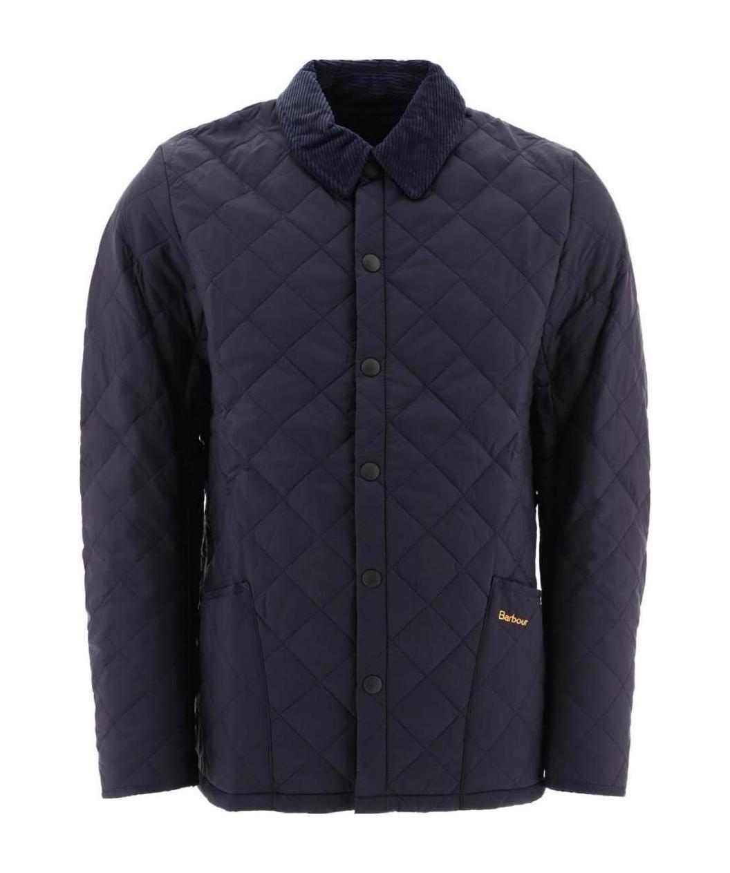 Barbour Heritage Liddesdale Diamond Quilted Jacket In Blue