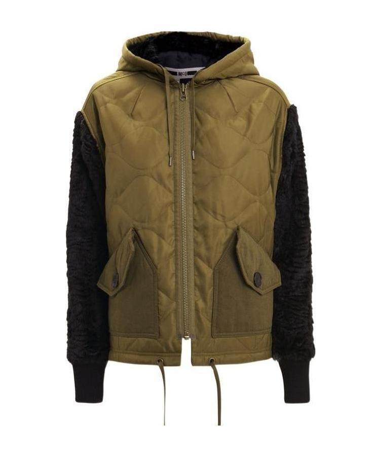 Mcq By Alexander Mcqueen Hooded Casual Jacket In Green