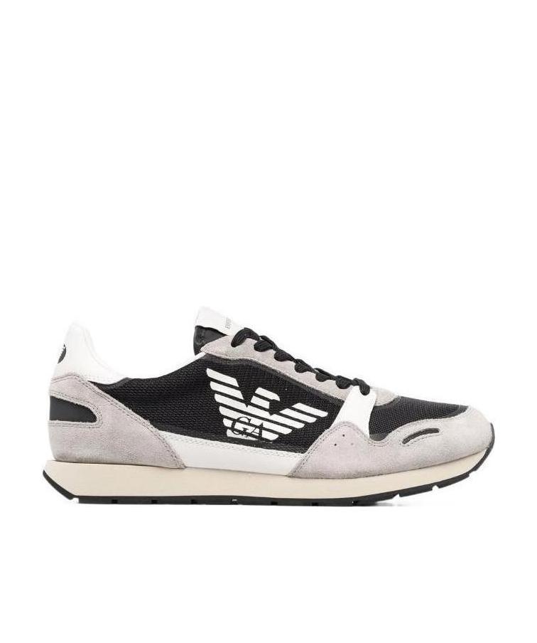 Emporio Armani Side Logo-print Sneakers In Multi