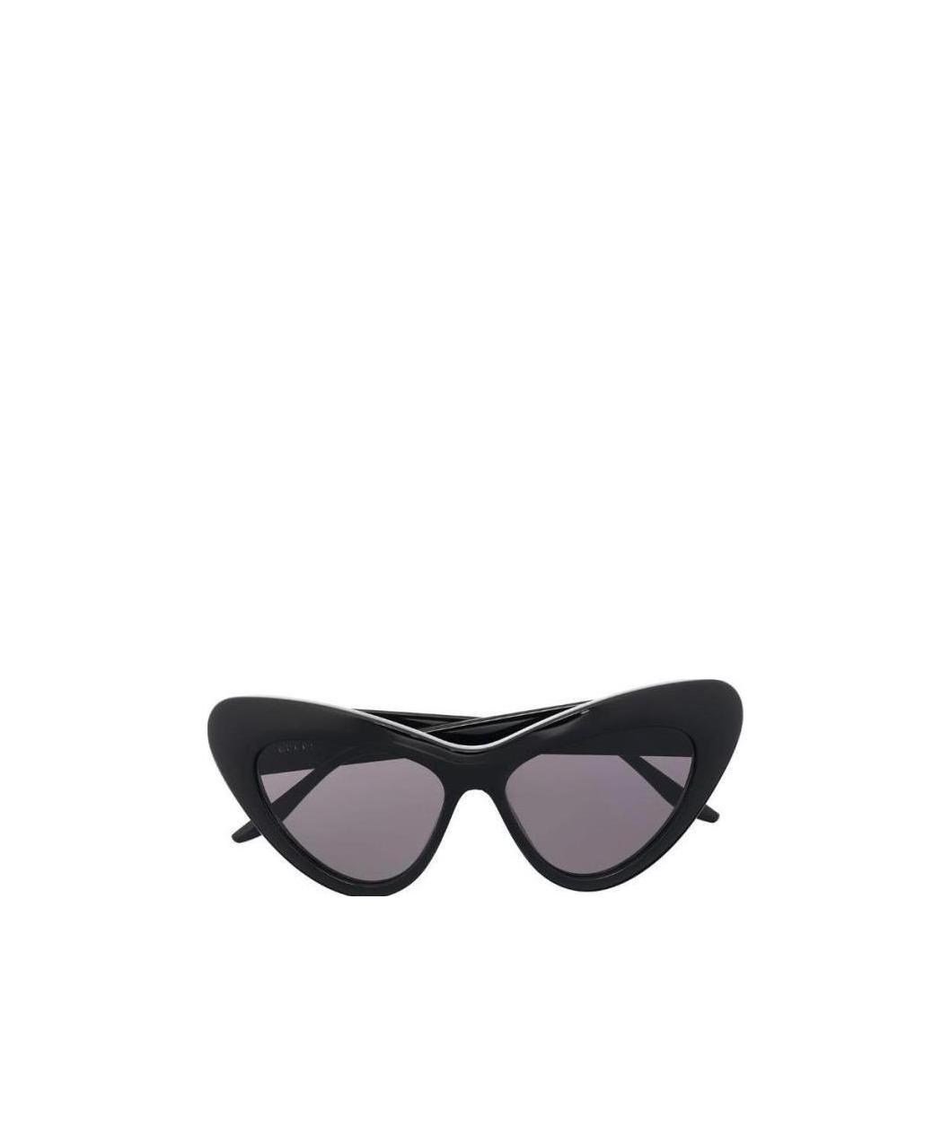 Gucci Interlocking Gg Cat-eye Sunglasses In Black