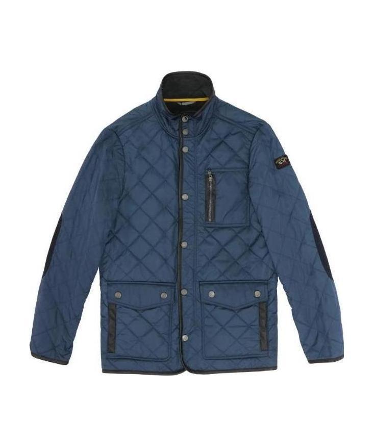 Paul & Shark Logo Casual Jacket In Blue