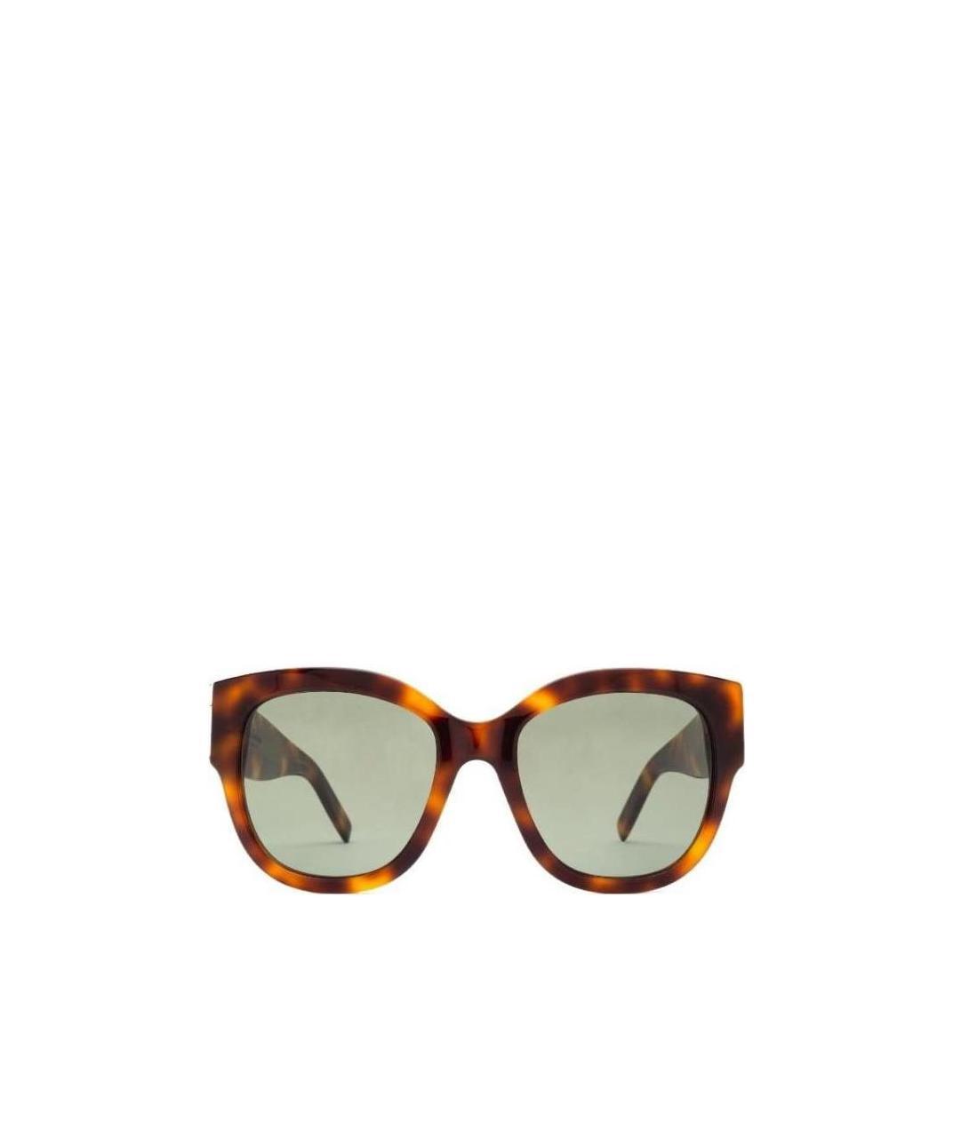 Saint Laurent Tortoiseshell-effect Tinted Sunglasses In Gray