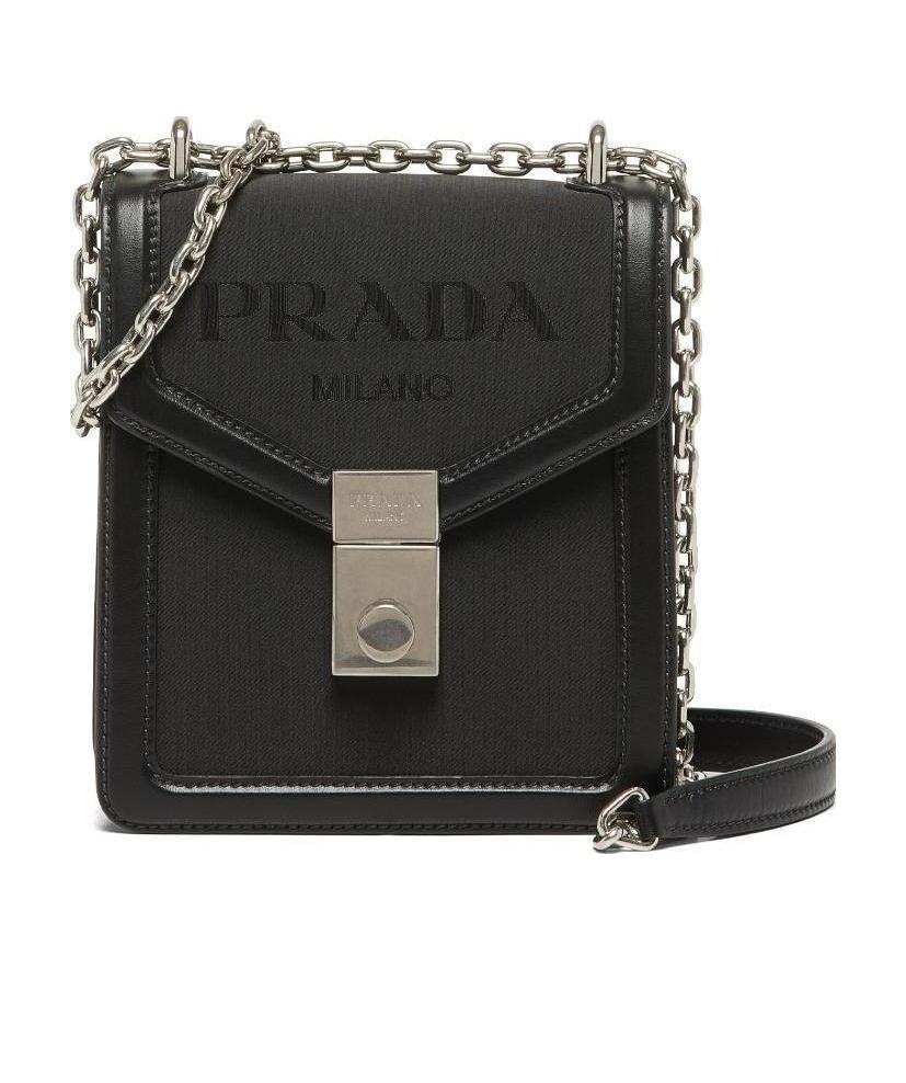 Prada Flap Crossbody Bag In Black