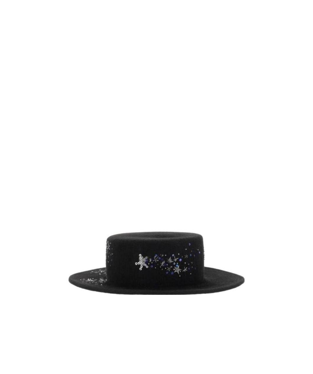 Ruslan Baginskiy Wide-brim Sequin-embellished Hat In Black