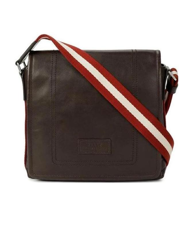 Bally Logo Shoulder Bag In Black