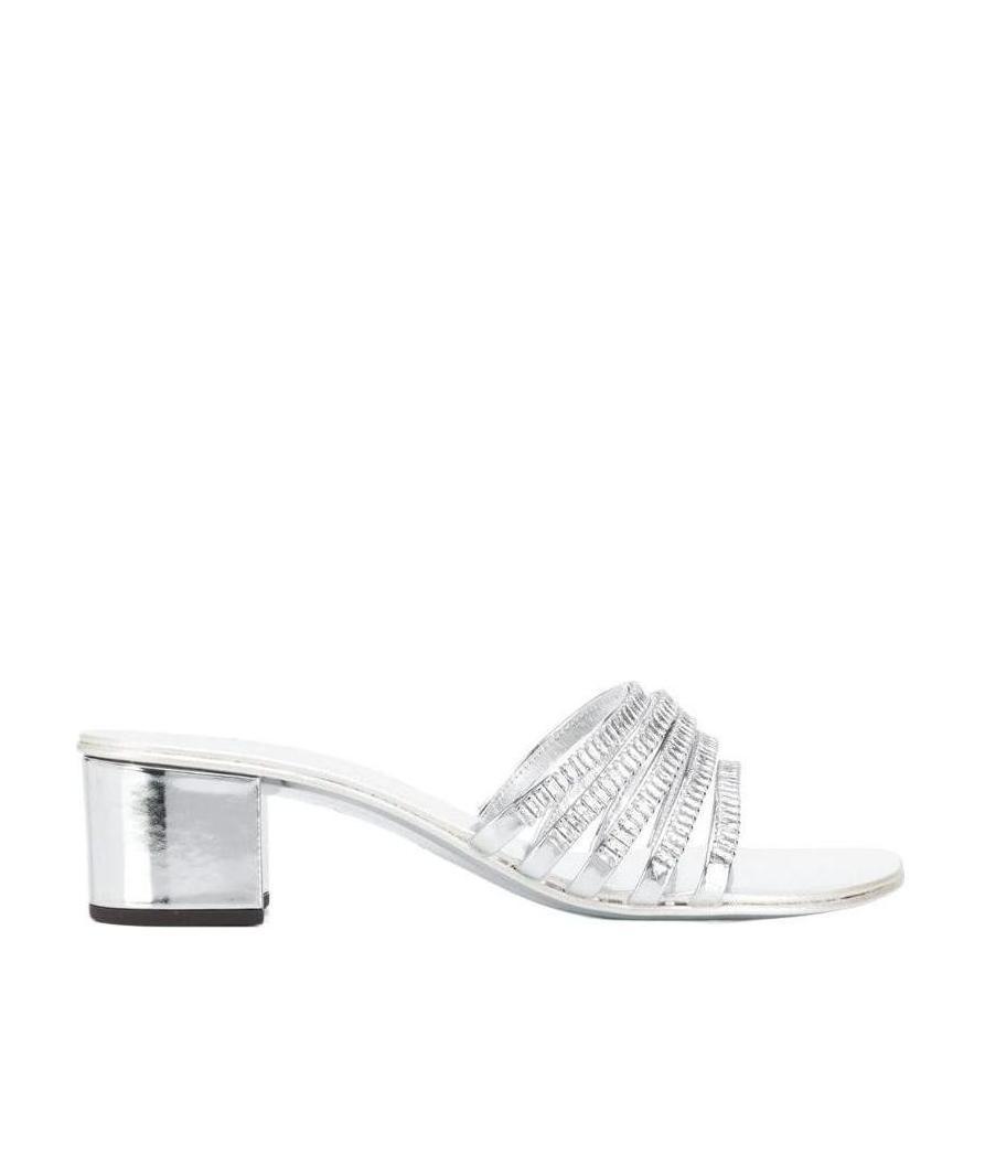 Giuseppe Zanotti Heeled Sandals With Ornament In White