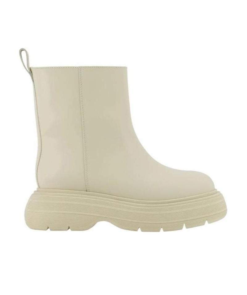 Gia Couture Boots With Thick Soles And Ankles In Nude