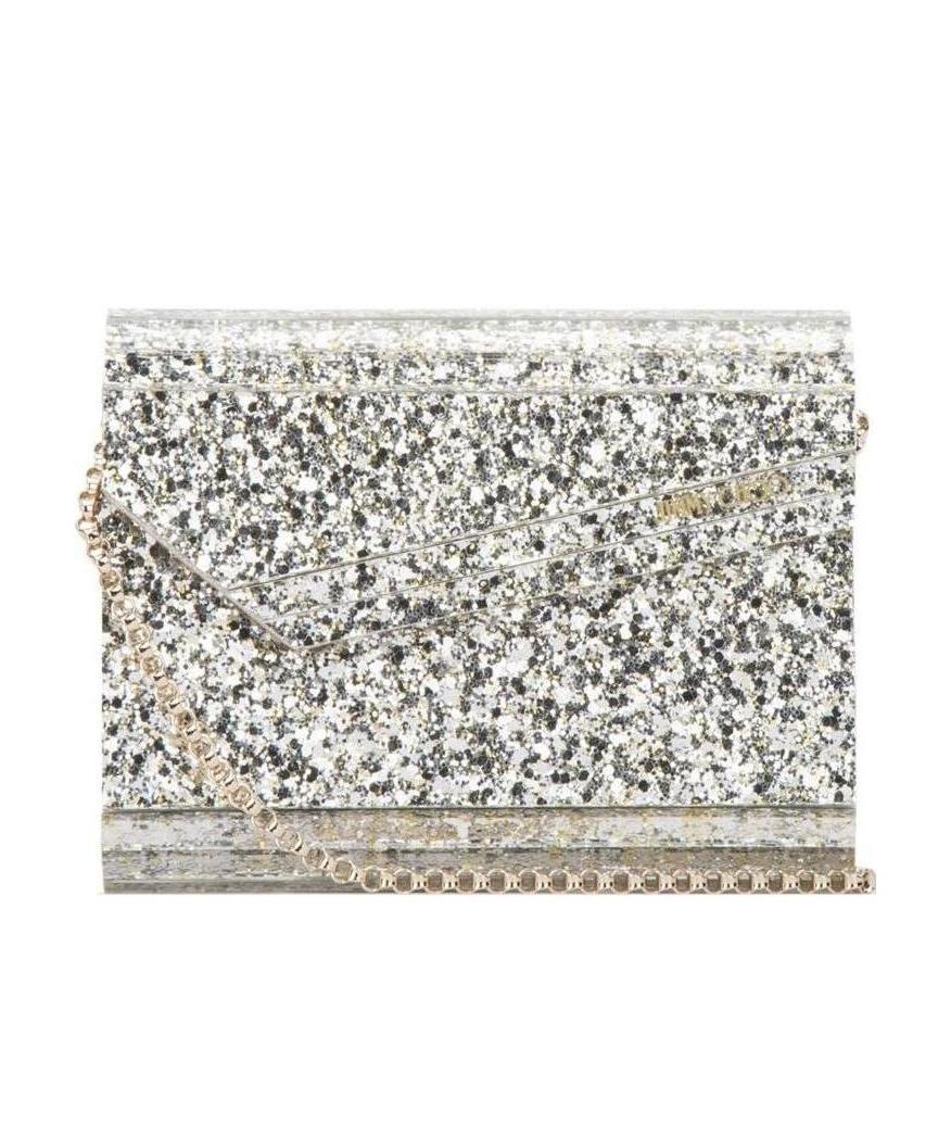 Jimmy Choo Women Embellished Acrylic Candy Clutch In Gray