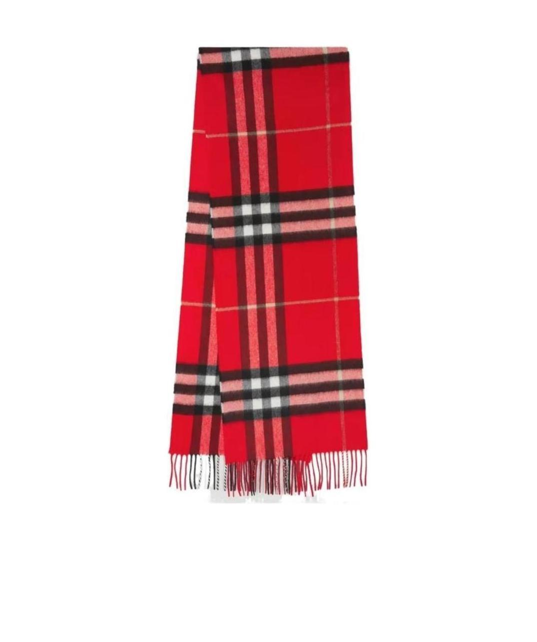Burberry Vintage Check Cashmere Scarf In Red